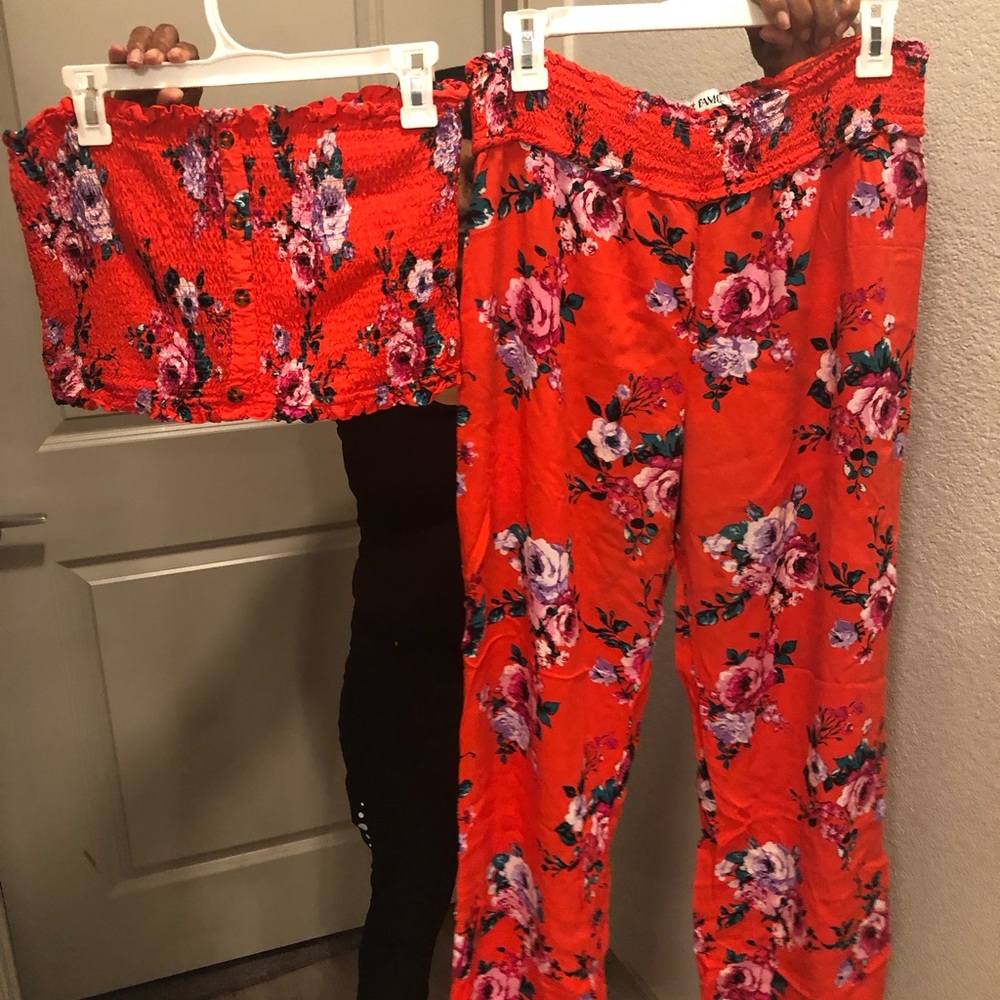 Adorable red Almost Famous 2 piece. This brand is sold at Nordstroms.